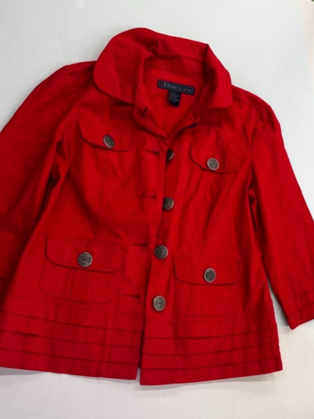 Vibrant Red Baccini Jacket Petite medium